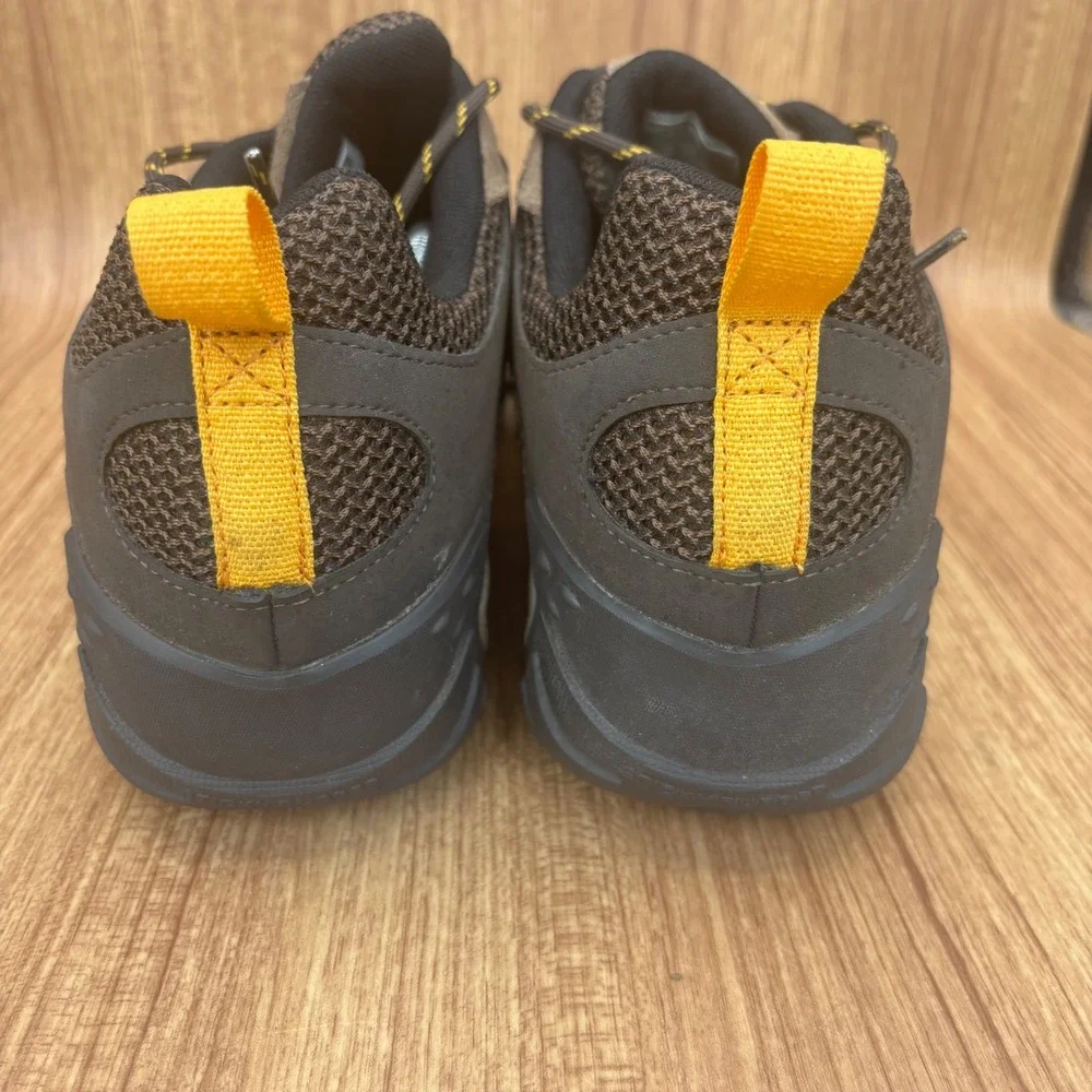 Merrell Hiking Alverstone Shoes Mens 13 Brown Yellow J48531 Suede Mesh Air